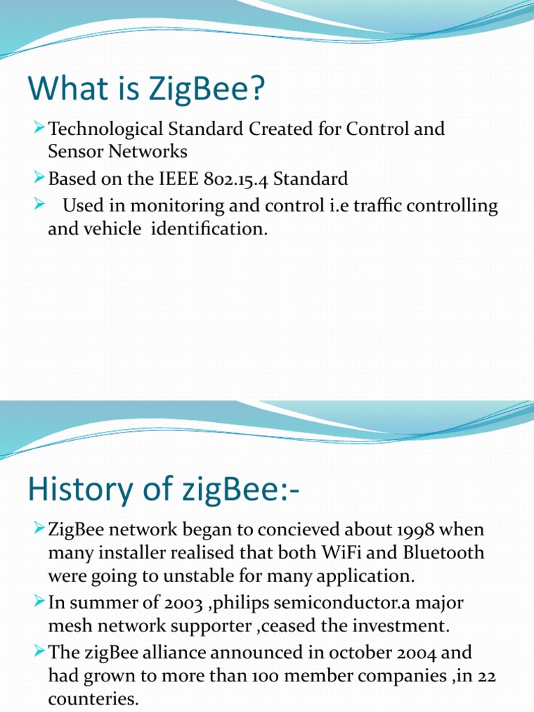 ZigBee: Wireless Control & Sensor Network | PDF