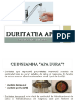 Duritatea Apei