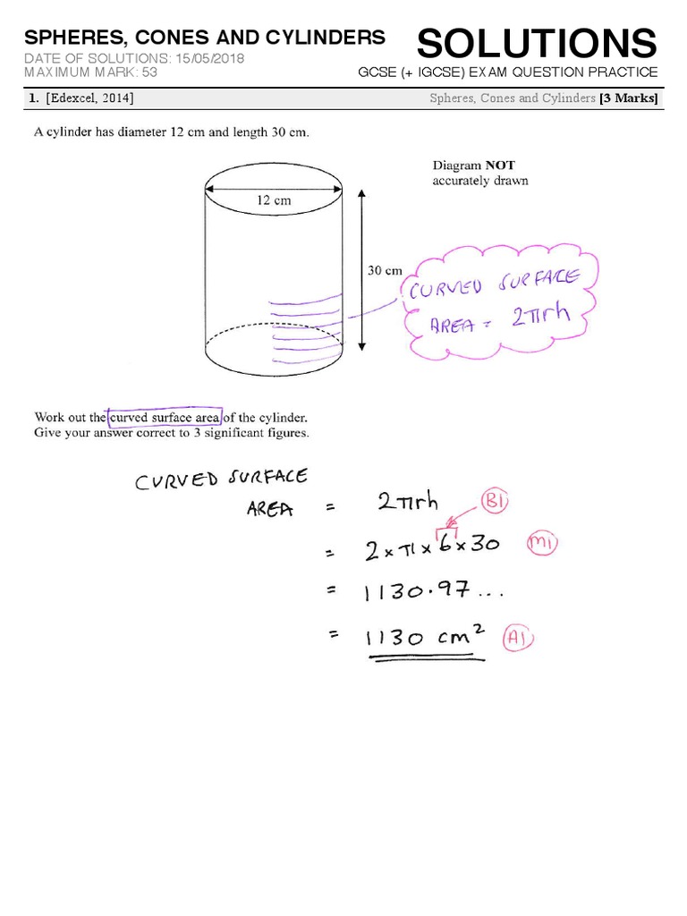 Spheres Cones and Cylinders 112557 PDF Accuracy And Precision
