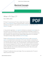 What is PS Class CT_Electrical Concepts