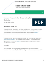 Voltage Division Rule – Explanation, Formula & Derivation _ Electrical Concepts