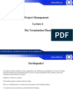 Project Management Termination Phase