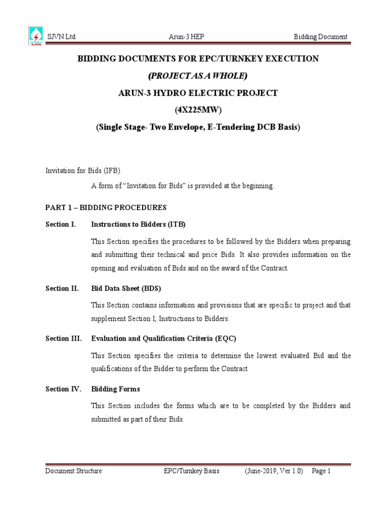 2.0 Bidding Document Struture | PDF | Common Law | Social Institutions