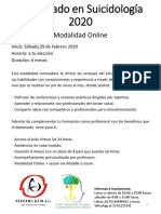 Diplomado Suicidología Online