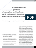 Behavior of Prestressed Concrete I-Girders Strengthened in Shear With Externally Bonded Fiber-Reinforced-Polymer Sheets