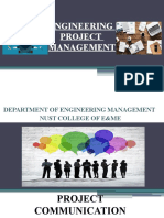 Engineering Project Management: Department of Engineering Management Nust College of E&Me