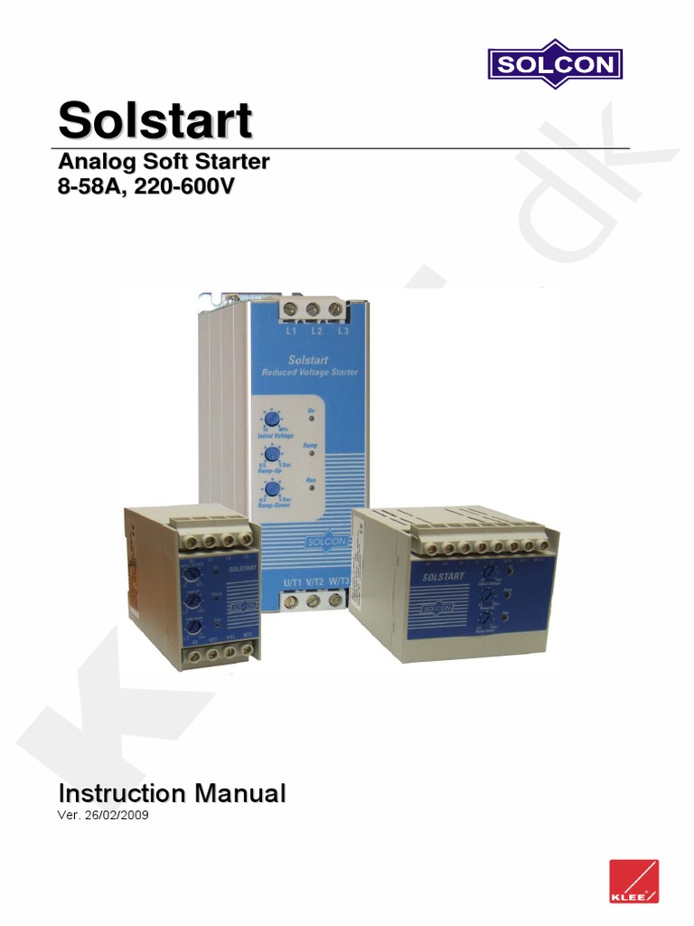BRD - Klee-SOLSTART Instruction Manual | PDF | Electric Motor ...