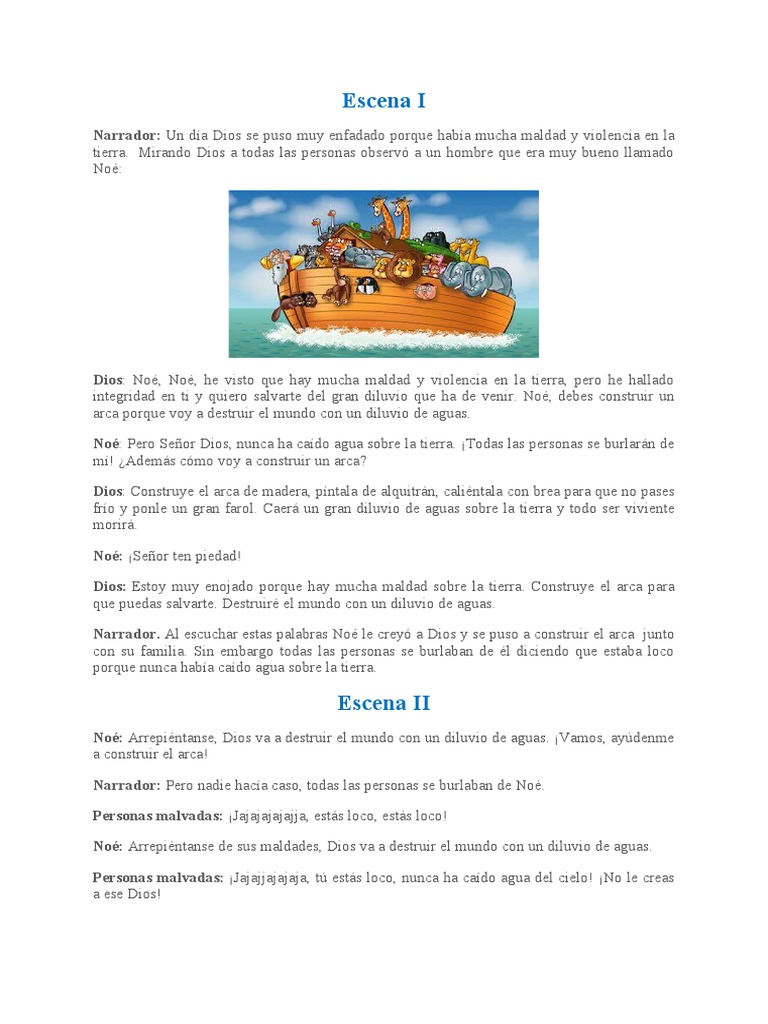 La Historia de Noé y el Diluvio | PDF | Arca de Noé | Mito de la inundación
