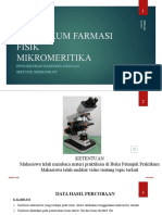 Pengolahan Data Mikromeritika I