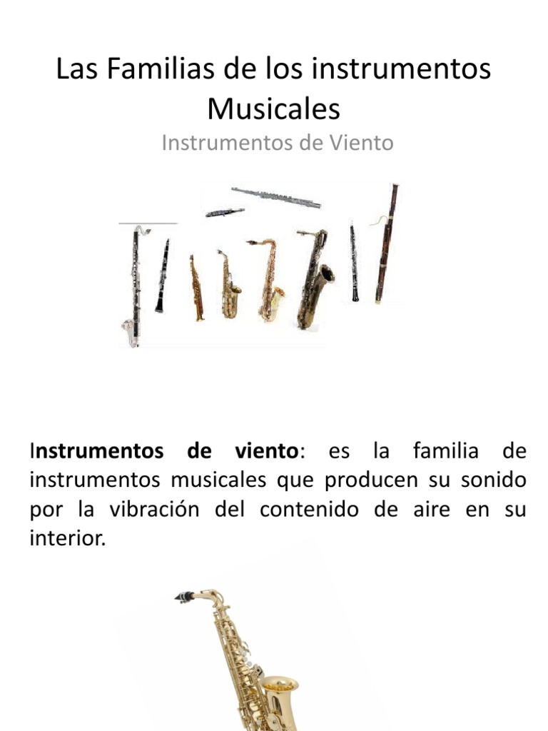 Instrumentos de Viento: Tipos y Ejemplos | PDF