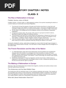 Class 10 History Ch-1 Notes and Assignment