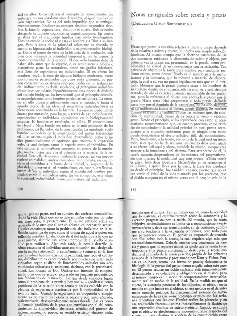 Adorno Notas Marginales Sobre Teoria y Praxis | PDF | Immanuel Kant ...