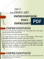 Arts 1stGP - Impressionism & Post - Impressionism