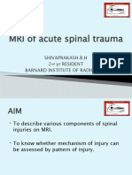 MRI of Acute Spinal Trauma