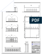 Central column details and front, side, back views