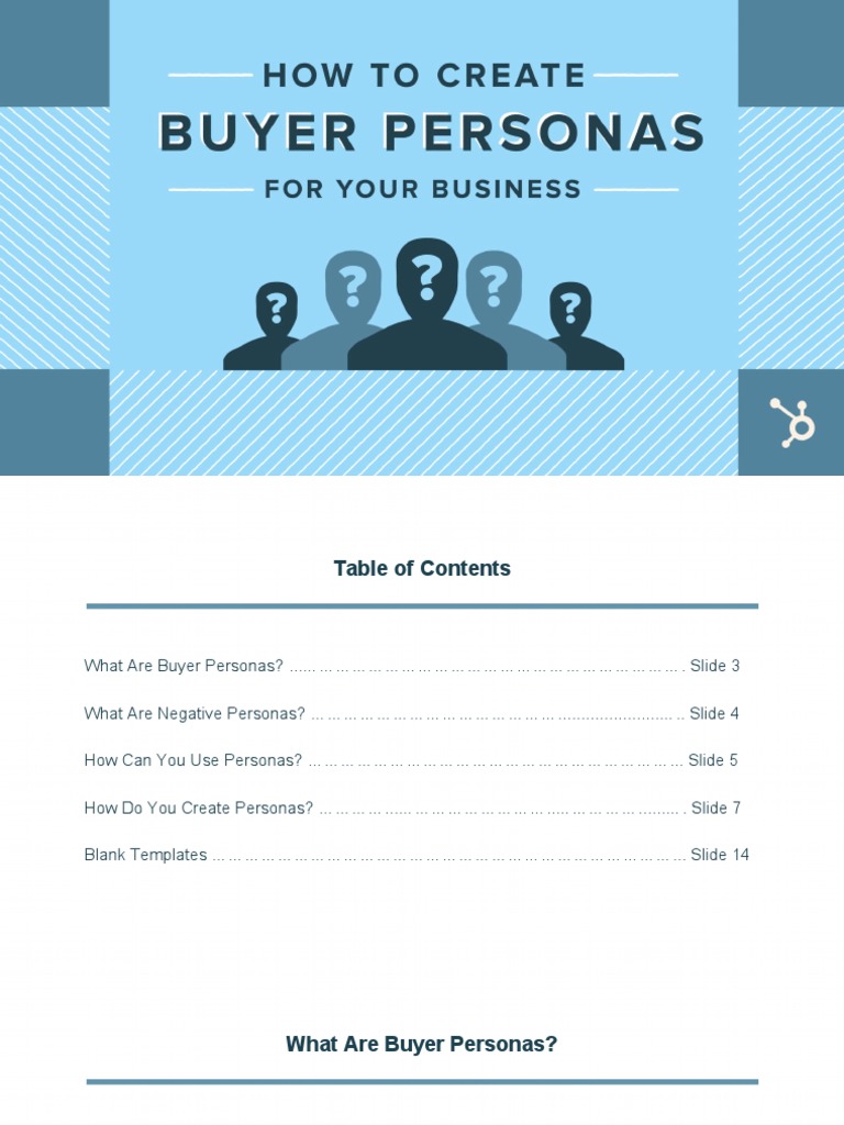 Buyer Persona Template-1 | PDF | Target Audience | Sales