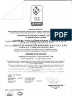 Certificacion Eslingas Detencion Ansiz359.13 2013