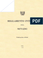 Reglamento del Senado Peruano 1947