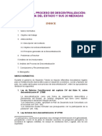 Analisis Del Proceso Descentralización Del Perú