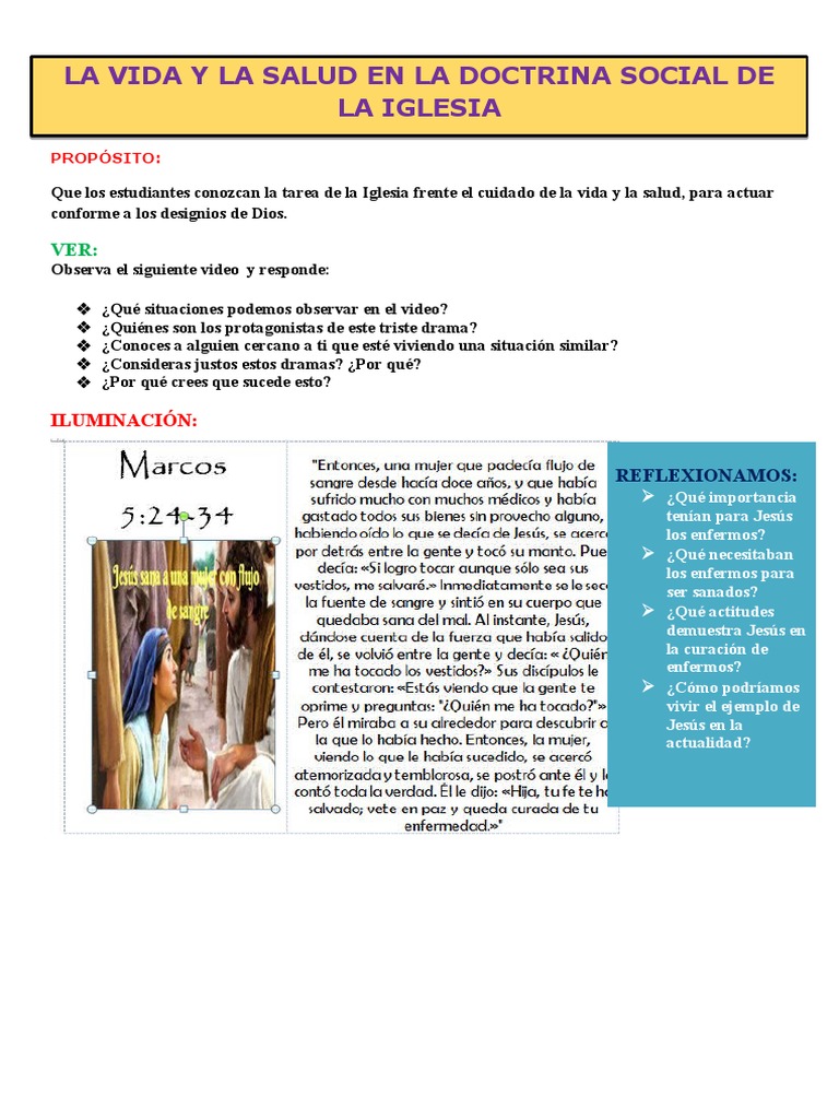 Cuidado de la Vida y Salud en la Iglesia | PDF | Bien común | Iglesia ...