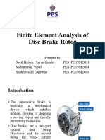 Finite Element Analysis of Disc Brake Rotor