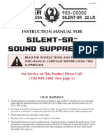 Silent-Sr Sound Suppressor: Instruction Manual For