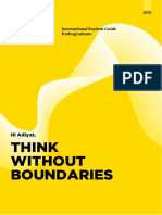 Think Without Boundaries: International Student Guide Undergraduate