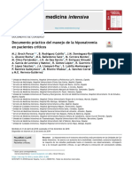 Documento Práctico Del Manejo de La Hiponatremia en Pacientes Críticos