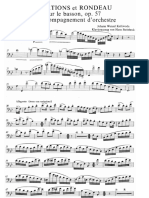 Kalliwoda Variations For Bassoon Amp Orchestra in BB Op57 PDF