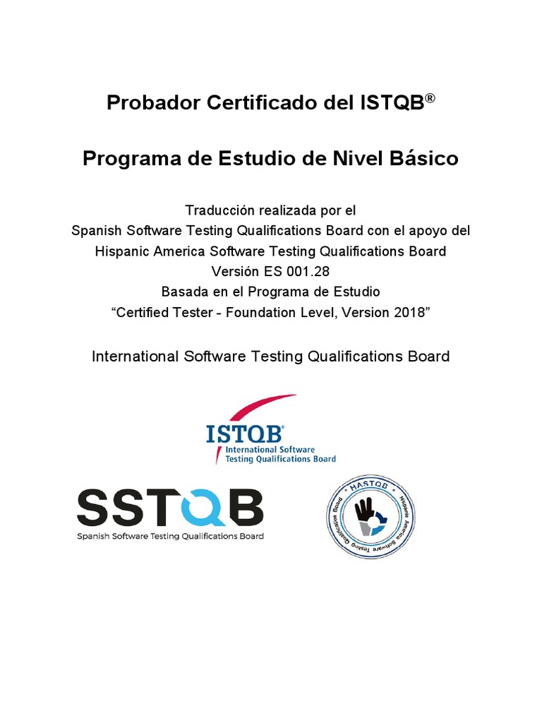 ISTQB FoundationLevel 2018 | PDF | Prueba (evaluación) | Tecnologías de ...