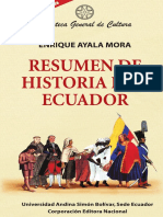 Resumen de Historia Del Ecuador - Enrique Ayala Mora PDF