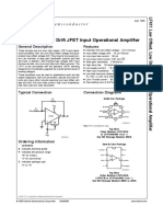 LF411 Low Offset, Low Drift JFET Input Operational Amplifier