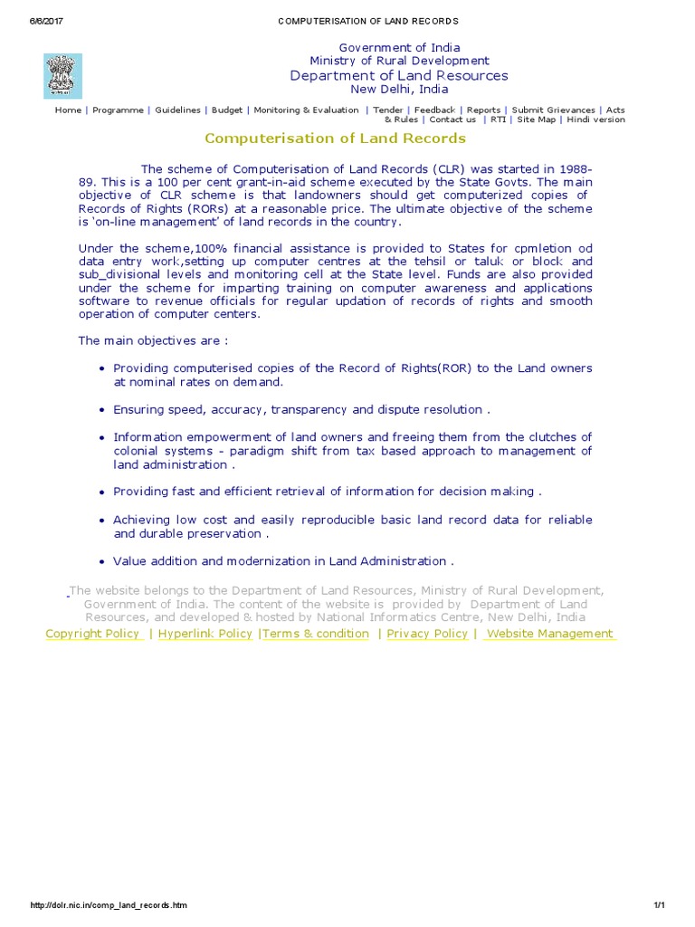 computerisation-of-land-records-pdf-information-technology-public