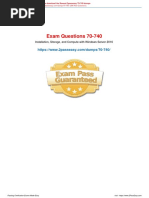 Exam Questions 70-740: Installation, Storage, and Compute With Windows Server 2016