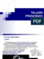 TALASNI PRENOSNICI Mehatronika