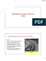 Classification of Level of Service (LOS)