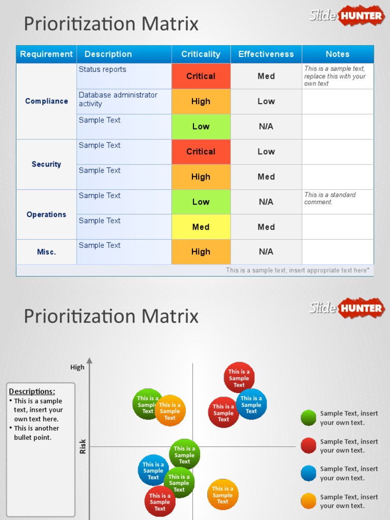 Prioritization Matrix Template | PDF | Information Technology | Software