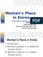 Woman's Place in Korea: Presenters: Kyung-Ja Park & Haejin Koh, Hikyoung Lee, Yousun Chung, Nari Lee