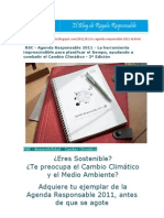 Agenda Responsable 2011 - La herramienta imprescindible para planificar el tiempo, ayudando a combatir el Cambio Climático - 3ª Edición