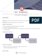 Budgeting - Notes Summary PDF