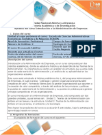 Syllabus Del Curso Introducción A La Administración de Empresas