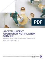 Alcatel-Lucent Opentouch Notification Service: Improve Real-Time Situational Awareness and Personal Safety