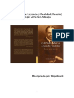 Capablanca Leyenda y Realidad Rese 241 A - Angel Jim 233 Nez Arteaga Corregido PDF