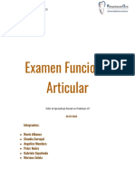 Examen Funcional Articular y Ficha Clínica