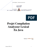 Projet Compilation - Analyseur Lexical en Java