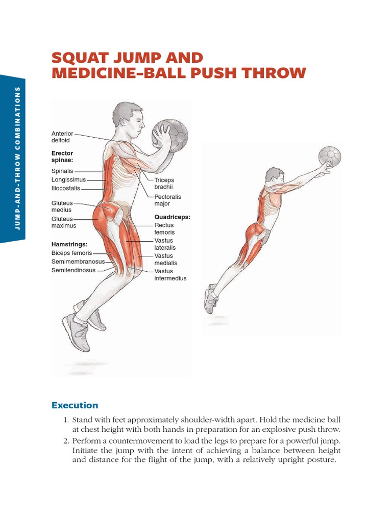 Jump and Throw Exercise Combinations | PDF | Foot | Arm