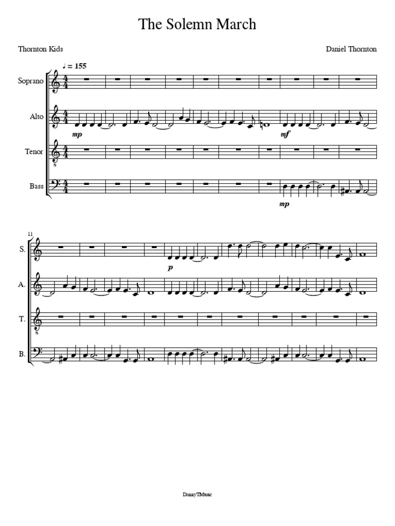 The Solemn March PDF