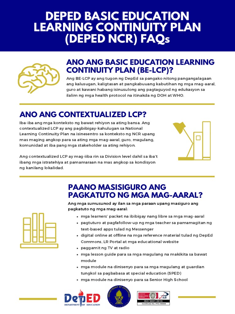 v2.0 Basic Education Learning Continuity Plan PDF PDF