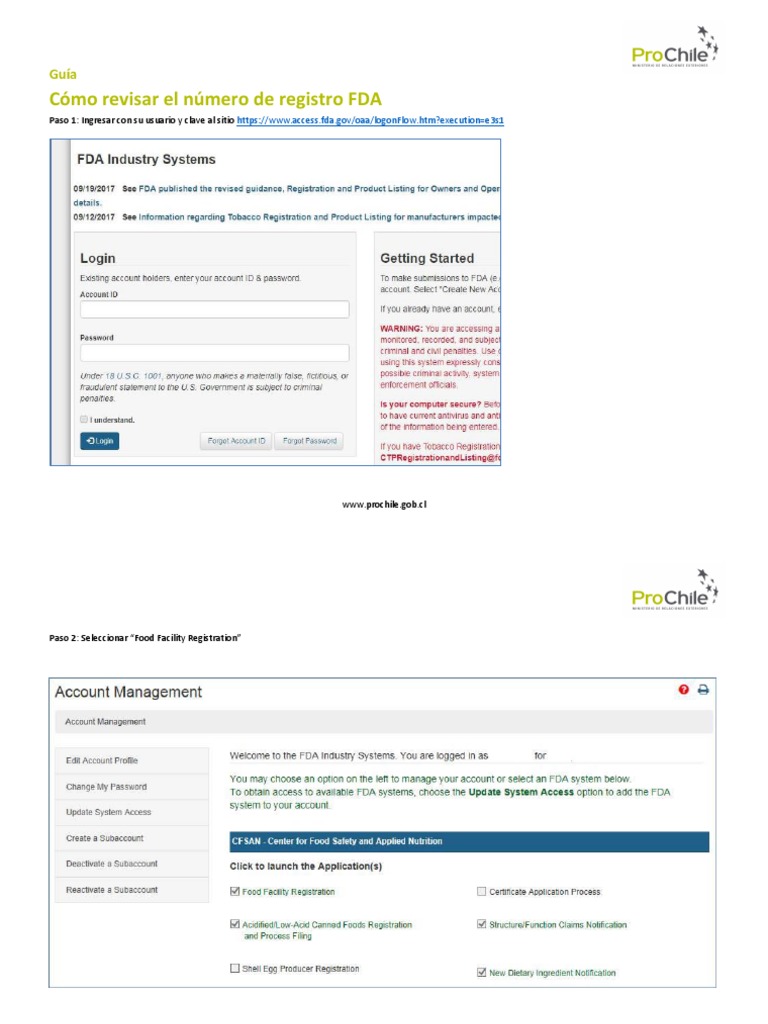 Guia Revisar Numero FDA PDF | PDF | Finanzas y dinero | Informática