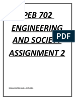 PEB 702 Engineering and Society Assignment 2: KUNAAL KAVITESH NAND - 2017140832